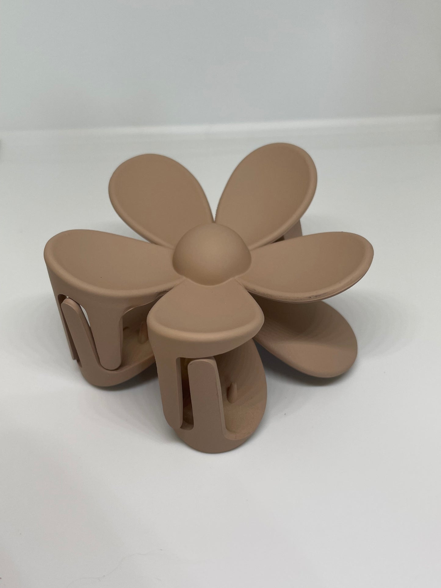 Blumen Haarspange groß matt