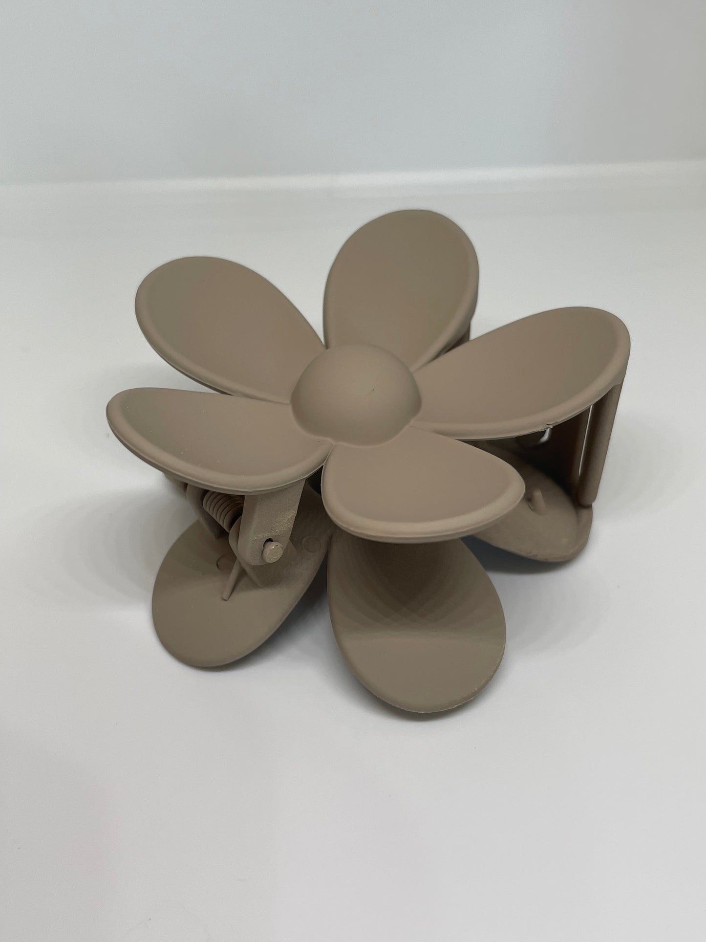 Blumen Haarspange groß matt