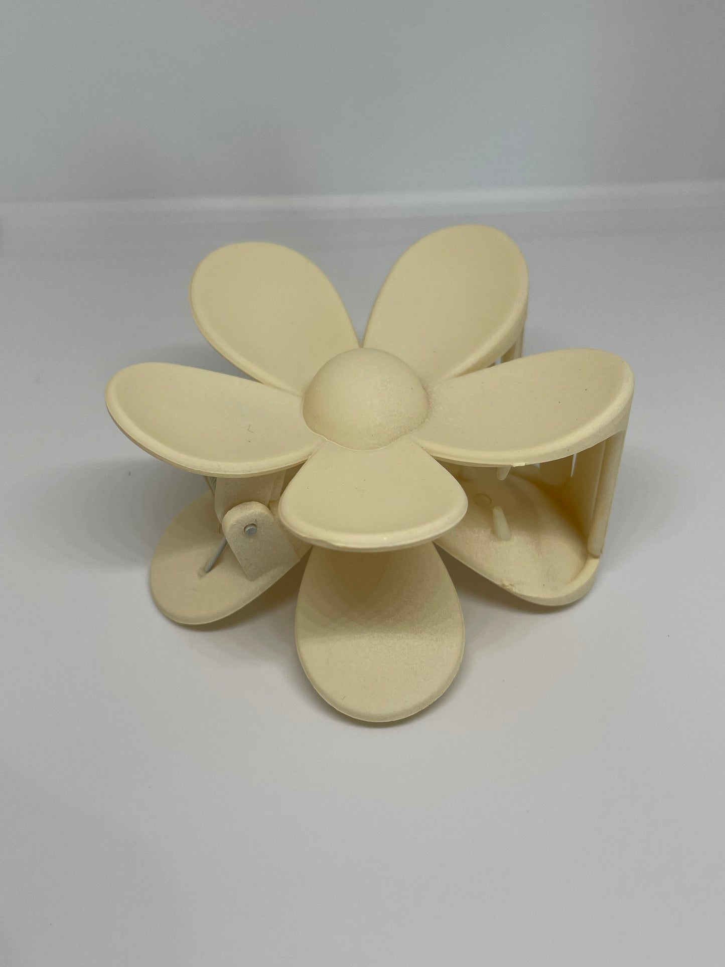 Blumen Haarspange groß matt