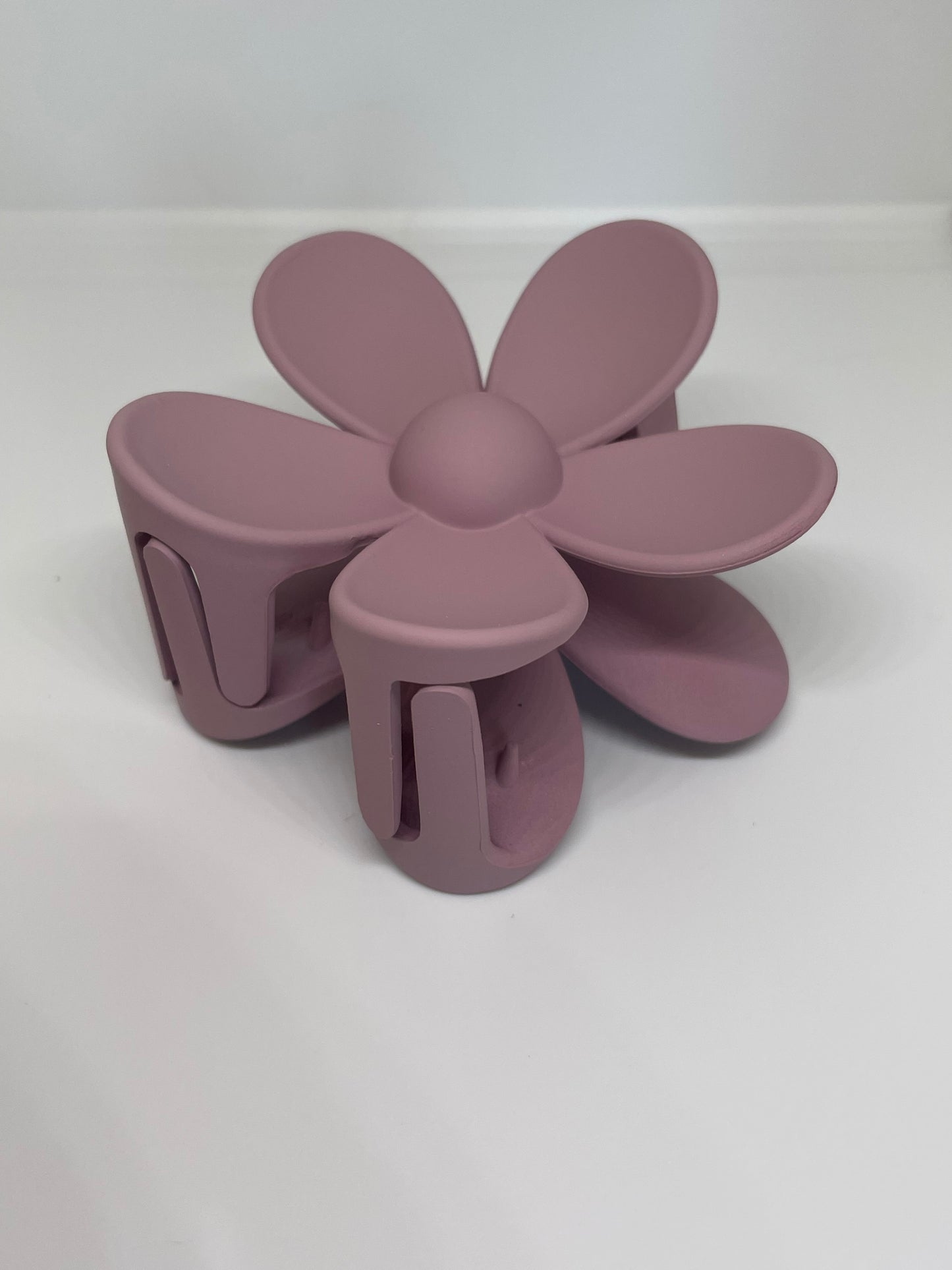 Blumen Haarspange groß matt