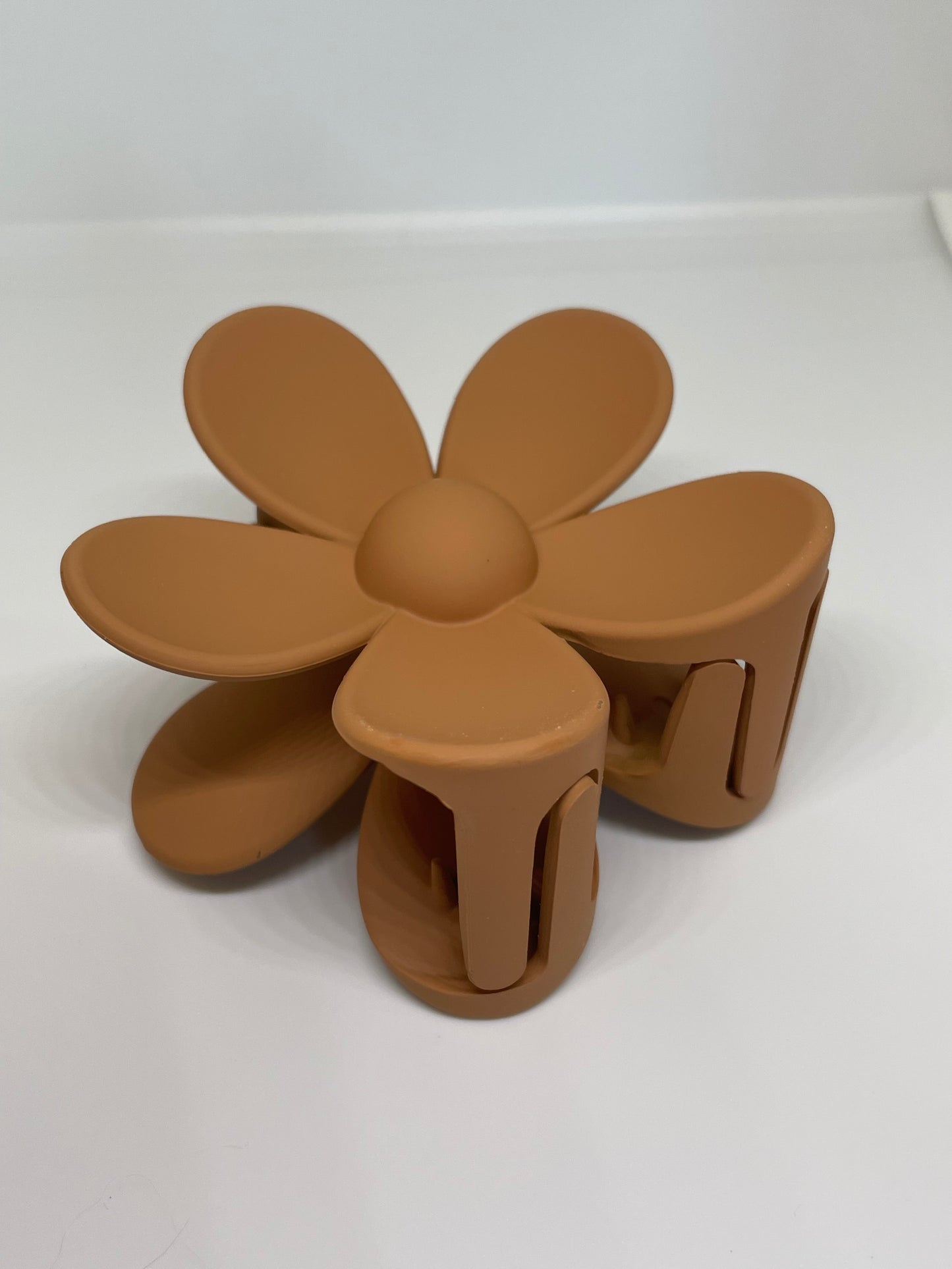 Blumen Haarspange groß matt