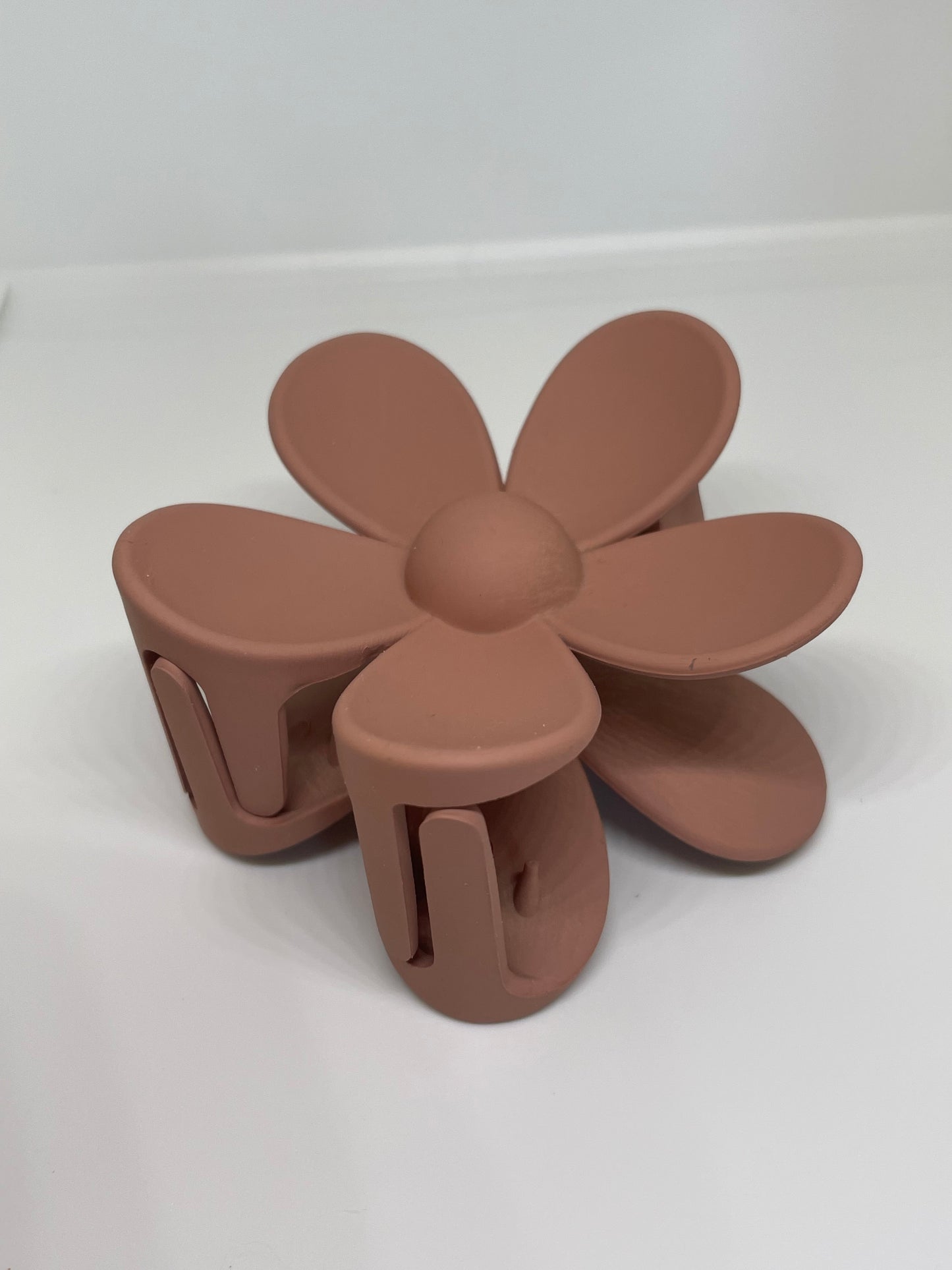 Blumen Haarspange groß matt