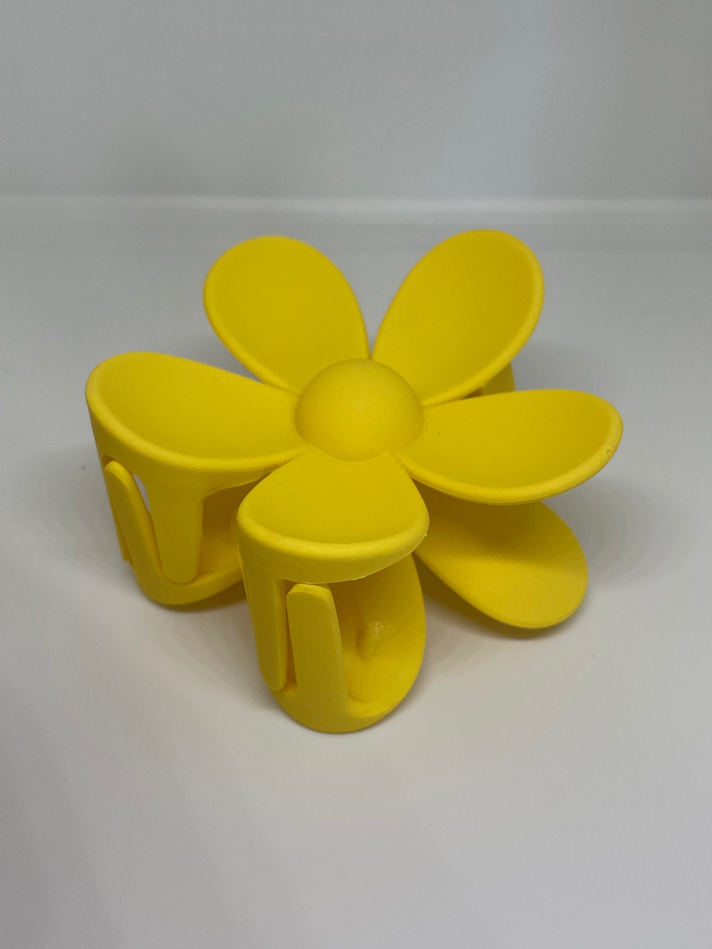 Blumen Haarspange groß matt