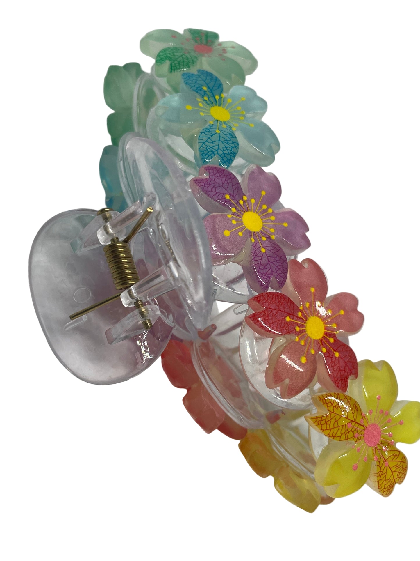 Haarklammer mit realistischen Blüten