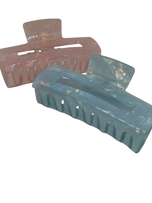 Haarklammer holo Design, riesig