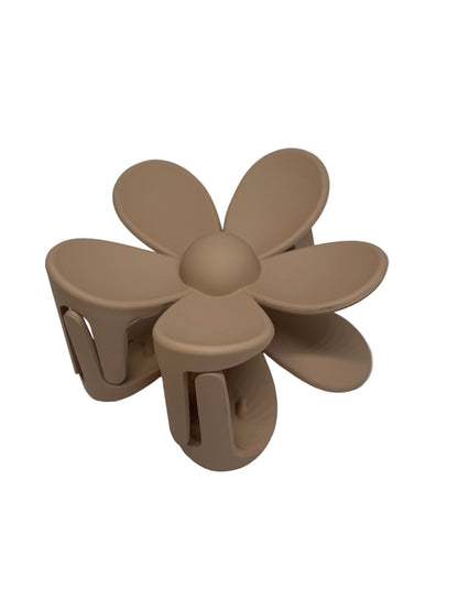 Blumen Haarspange groß matt