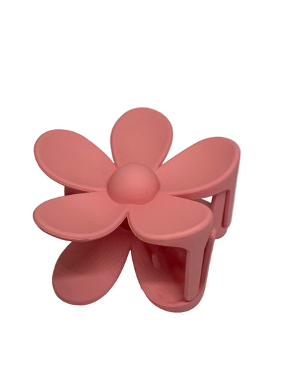 Blumen Haarspange groß matt