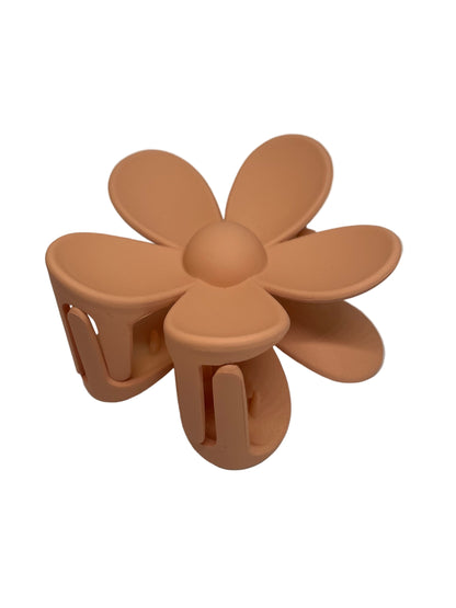 Blumen Haarspange groß matt