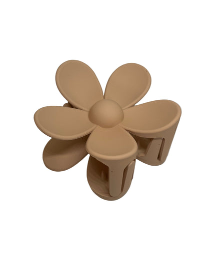 Blumen Haarspange groß matt