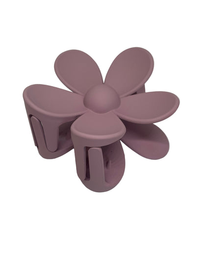 Blumen Haarspange groß matt