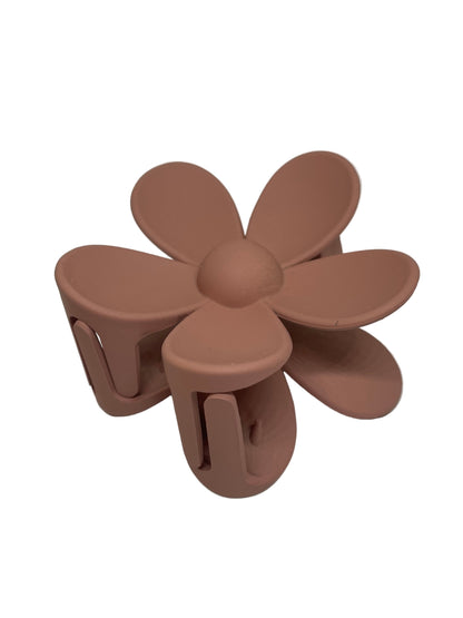 Blumen Haarspange groß matt