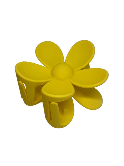 Blumen Haarspange groß matt