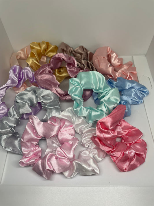 Seiden Scrunchie bunt klein