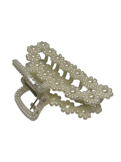 Haarklammer im Perlen Look