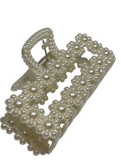 Haarklammer im Perlen Look