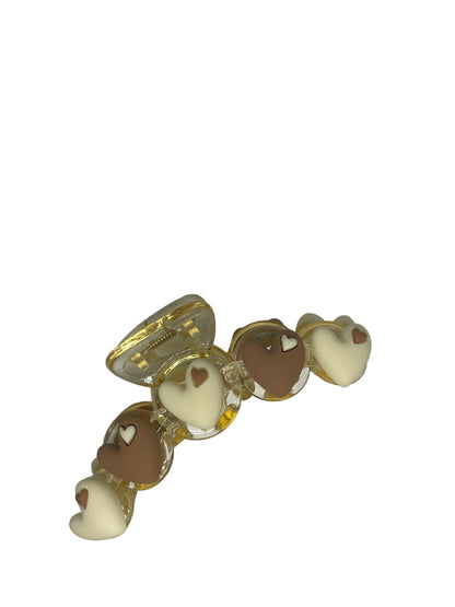 Haarklammer mit Schokoherzen