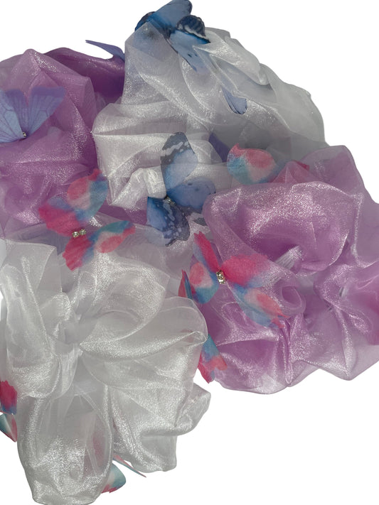 Scrunchie mit Schmetterling Detail