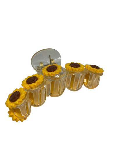 Haarklammer Sonnenblume