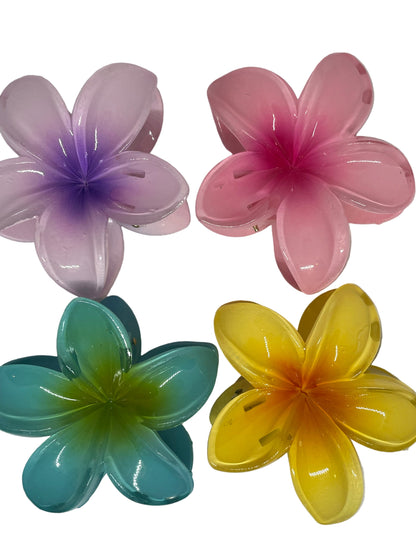 Blumen Haarspange groß