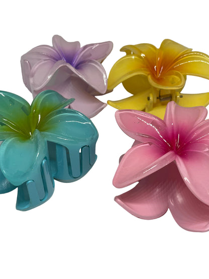 Blumen Haarspange groß